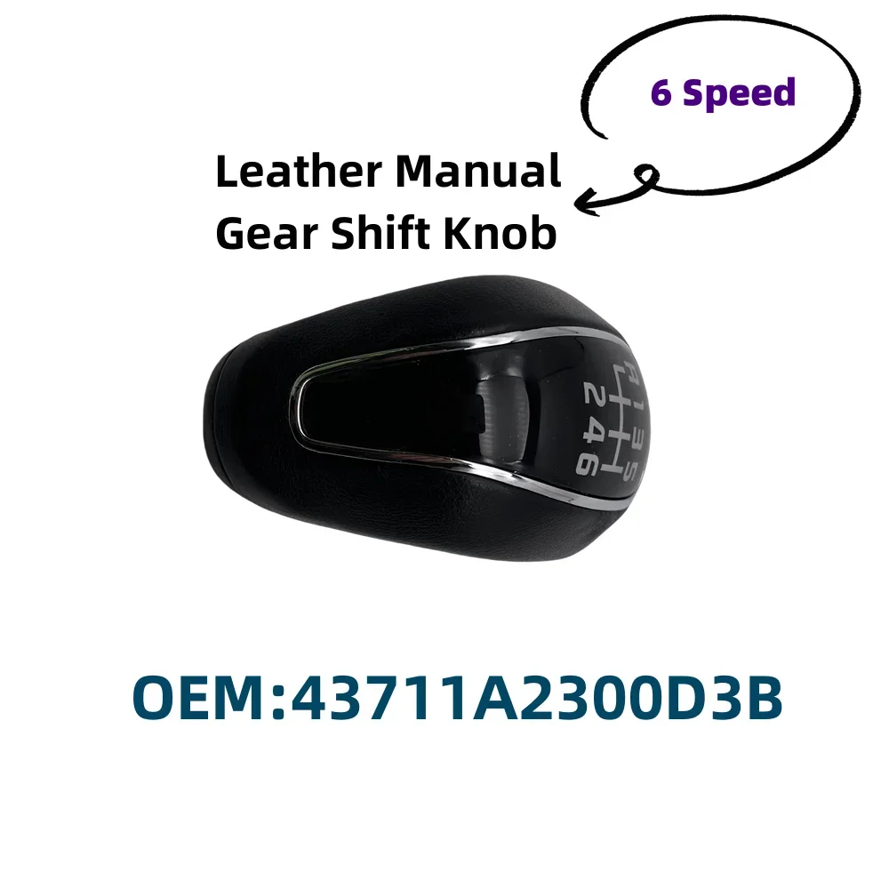 6 Speed Leather Car MT Gear Shift Knob Lever Stick Shifter Knob For Kia Forte Cerato K3 Ceed For Hyundai Creta IX25 2012-2016
6 Speed Leather Car MT Gear Shift Knob Lever Stick Shifter Knob For Kia Forte Cerato K3 Ceed For Hyundai Creta IX25 2012-2016