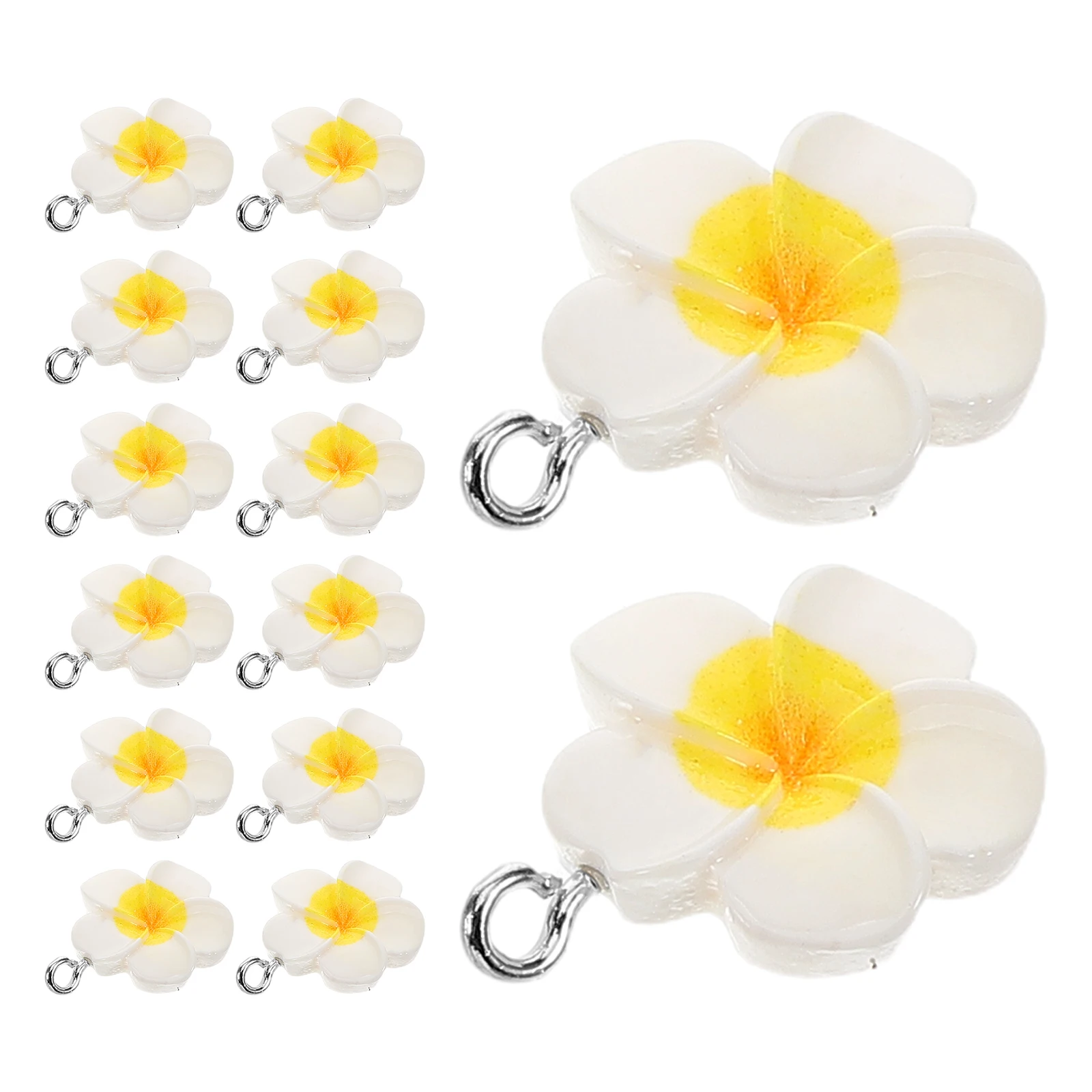 20pcs Frangipani Flower Dangle Charms Jewelry Making Earring Findings Lightweight Diy Drop Pendant Cute Flower Charm For Women
20pcs Frangipani Flower Dangle Charms Jewelry Making Earring Findings Lightweight Diy Drop Pendant Cute Flower Charm For Women