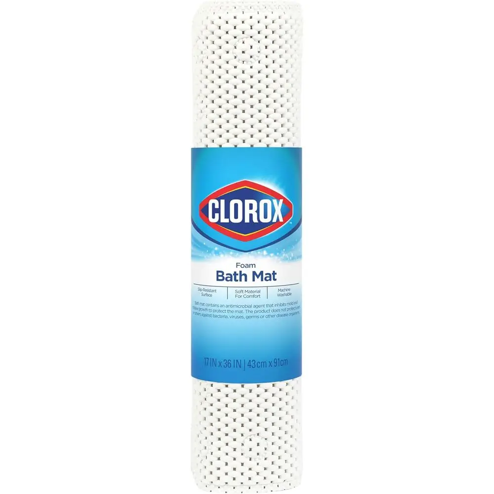 Cushioned Non-Slip Bath Mat with Suction Cups, 17 x 36, White
Cushioned Non-Slip Bath Mat with Suction Cups, 17 x 36, White