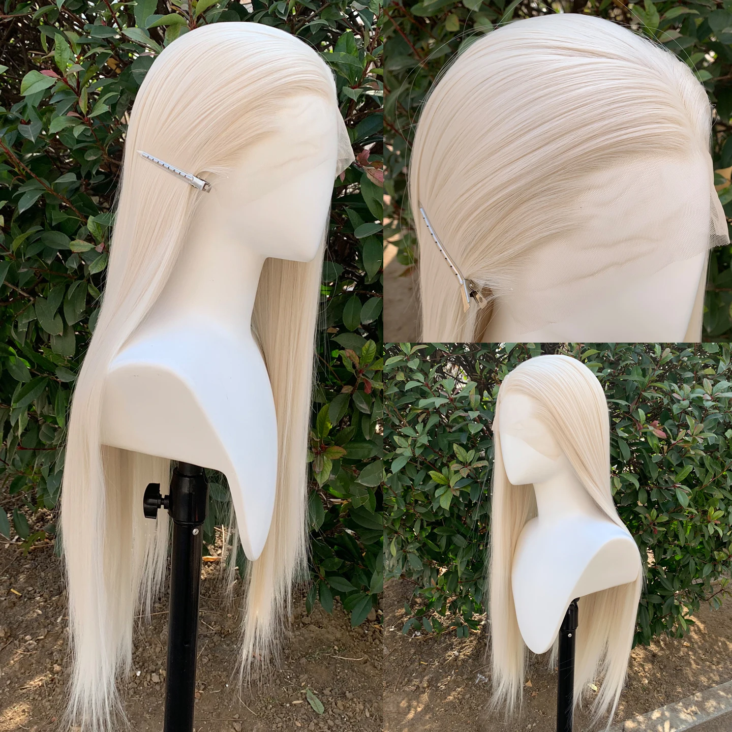 Straight Synthetic Lace Front Wigs for Women 13X4 Glueless Lace Widow's Peak Wig White Blonde Heat Resistant Cosplay Wigs
Straight Synthetic Lace Front Wigs for Women 13X4 Glueless Lace Widow's Peak Wig White Blonde Heat Resistant Cosplay Wigs