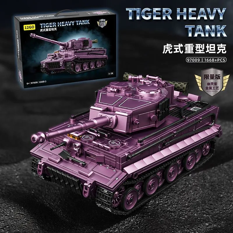 1668Pcs 97008-9 Tiger Heavy Tank Military Model Building Blocks Military Furnishings Boy Toys Birthday Gifts
1668Pcs 97008-9 Tiger Heavy Tank Military Model Building Blocks Military Furnishings Boy Toys Birthday Gifts