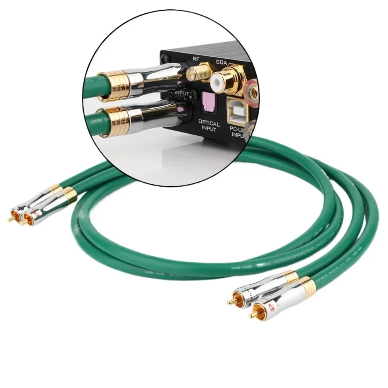 for RCA Cable with Carbon/Graphene Noise Reduction System PSC HiFi Audio Interconnection
for RCA Cable with Carbon/Graphene Noise Reduction System PSC HiFi Audio Interconnection
