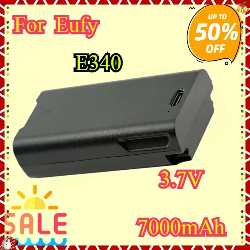 New For E340 25.9Wh 3.7V 7000mAh Rechargeable Battery USB-C Charge New High Quality for Eufy Video Doorbell
New For E340 25.9Wh 3.7V 7000mAh Rechargeable Battery USB-C Charge New High Quality for Eufy Video Doorbell