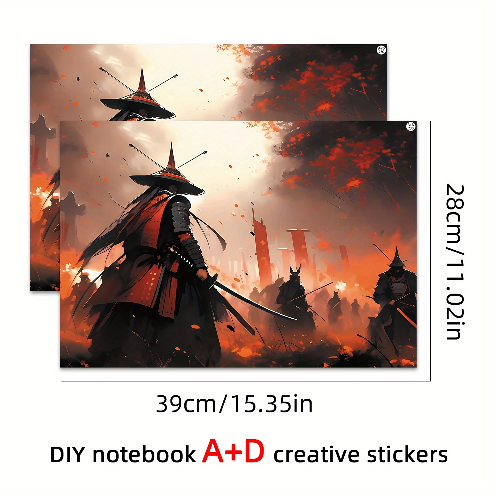 DIY1 set 2 pieces of A+D surface rendering laptop protective film, anime warrior style, bright self-adhesive decorative stickers
DIY1 set 2 pieces of A+D surface rendering laptop protective film, anime warrior style, bright self-adhesive decorative stickers