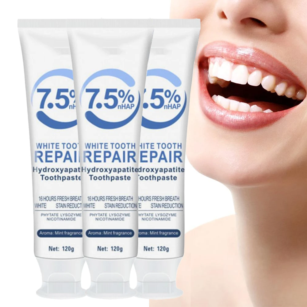 1/2/3 шт. гидроксипазитная зубная паста, укрепление зубов, свежее дыхание для продвинутой защиты эмали, зубная паста для глубокой очистки и ухода 
1/2/3 шт. гидроксипазитная зубная паста, укрепление зубов, свежее дыхание для продвинутой защиты эмали, зубная паста для глубокой очистки и ухода