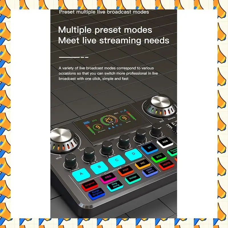ABYB F668 Electronic Tone Sound Card F668 Live Sound Card Sound Card For Live Streaming Recording
ABYB F668 Electronic Tone Sound Card F668 Live Sound Card Sound Card For Live Streaming Recording