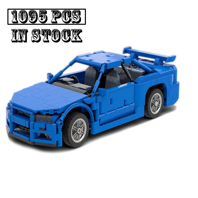 New Skyline R34 (1:15) 2 Fast 2 Furious Supercar Racing Car Vehicle Sport Model Buiding Block Bricks Toys for Kid Birthday Gifts
New Skyline R34 (1:15) 2 Fast 2 Furious Supercar Racing Car Vehicle Sport Model Buiding Block Bricks Toys for Kid Birthday Gifts