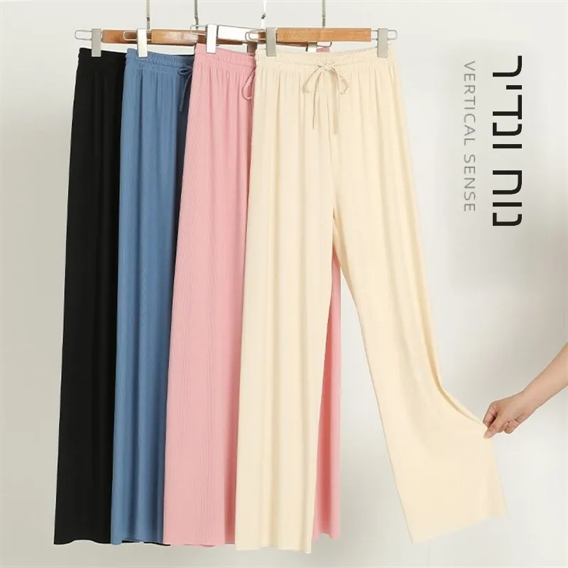 High Waist Wide Leg Pants Loose Slimming Summer Casual Trousers for Women Comfortable Soft Polyester Fabric Neutral Style
High Waist Wide Leg Pants Loose Slimming Summer Casual Trousers for Women Comfortable Soft Polyester Fabric Neutral Style
