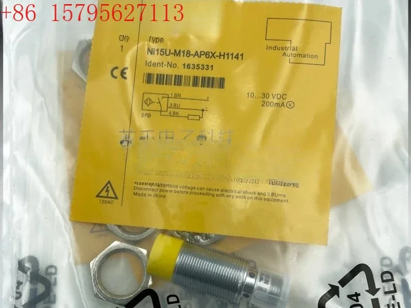 Новый индуктивный датчик приближения NI15U-M18-AP6X-H1141, PNP, нормально открытый
Новый индуктивный датчик приближения NI15U-M18-AP6X-H1141, PNP, нормально открытый
