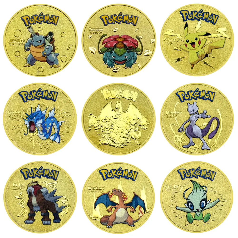 Golden/Silver Pokemon Coins Metal Mewtwo Coins Anime Commemorative Coin Charizard Pokemon Metal Coin Collection Toys Gifts
Golden/Silver Pokemon Coins Metal Mewtwo Coins Anime Commemorative Coin Charizard Pokemon Metal Coin Collection Toys Gifts