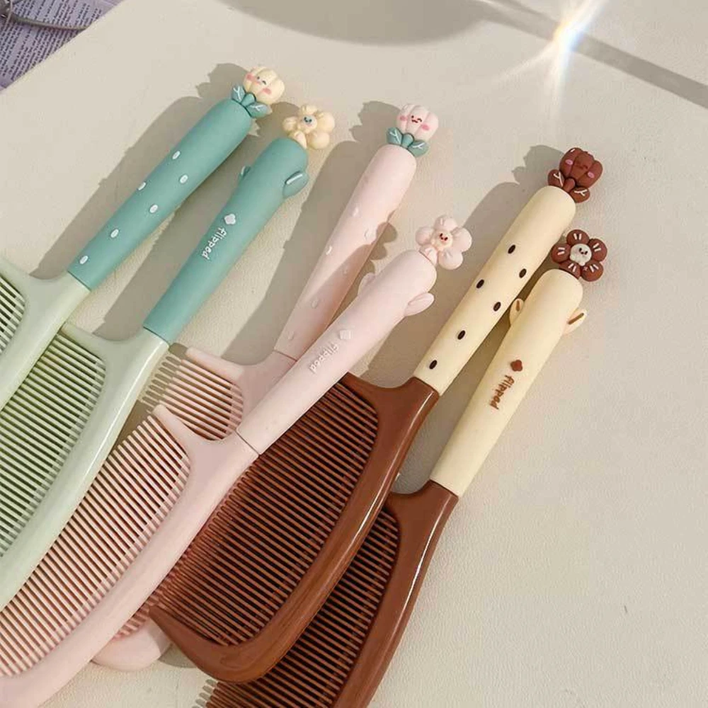 Cartoon Kawaii Flower Baby Hair Brushes Combs Bunny Soft Handles Resin Combs for Little Girl Hair Accessories Milk Tea Wholesale
Cartoon Kawaii Flower Baby Hair Brushes Combs Bunny Soft Handles Resin Combs for Little Girl Hair Accessories Milk Tea Wholesale