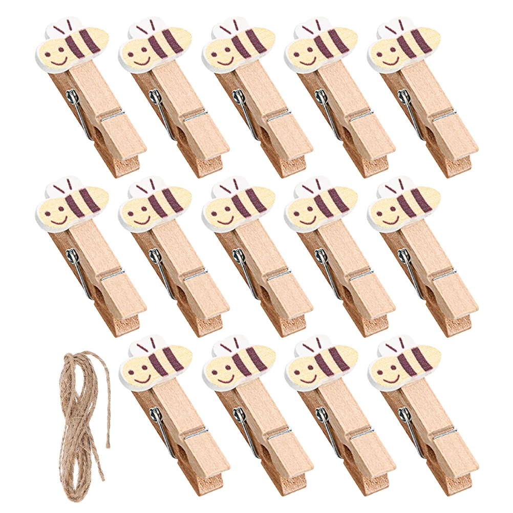 50pcs Bee Wood Clothespin Pegs for Crafts Party Favors Wood Small Colorful Picture Clamps Home Decor Photo Display Mini Clamps
50pcs Bee Wood Clothespin Pegs for Crafts Party Favors Wood Small Colorful Picture Clamps Home Decor Photo Display Mini Clamps