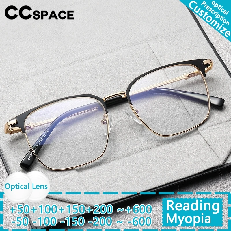 Новые мужские металлические очки TR90, женские очки с блокировкой синего света, очки для чтения по рецепту, оптика, индивидуальные очки для близорукости
Новые мужские металлические очки TR90, женские очки с блокировкой синего света, очки для чтения по рецепту, оптика, индивидуальные очки для близорукости