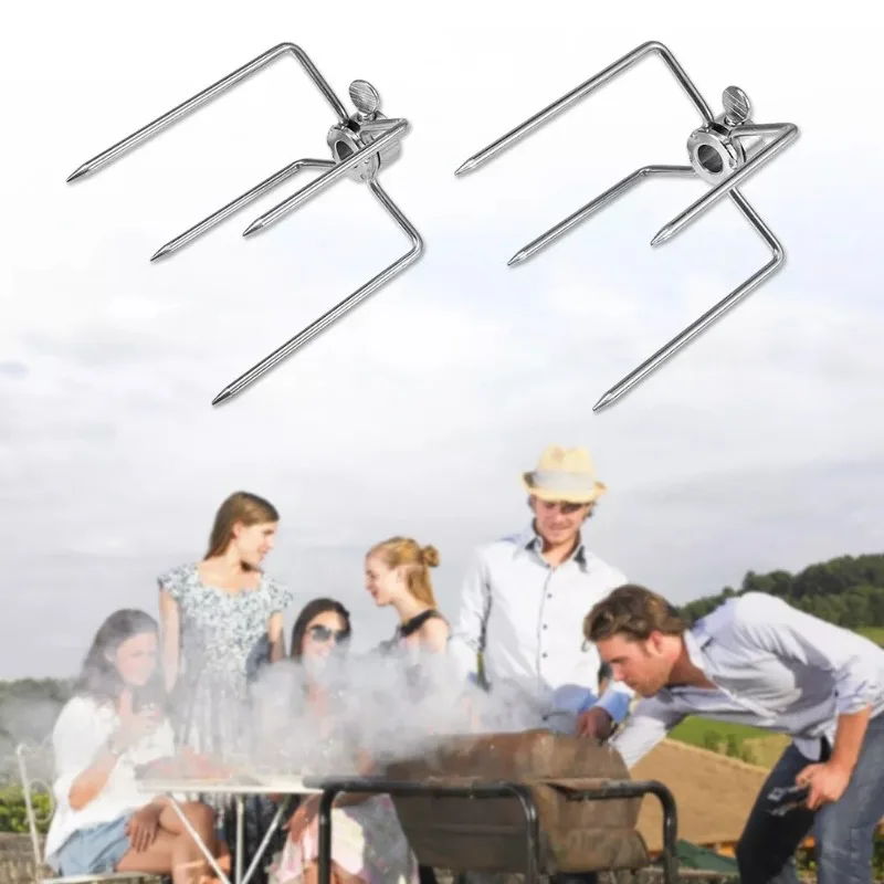 Stainless Steel Barbecue Clip Chicken Grill Fork Multifunctional Clip Grill Tools Barbecue Stick Rotisserie Prongs Meat Forks
Stainless Steel Barbecue Clip Chicken Grill Fork Multifunctional Clip Grill Tools Barbecue Stick Rotisserie Prongs Meat Forks