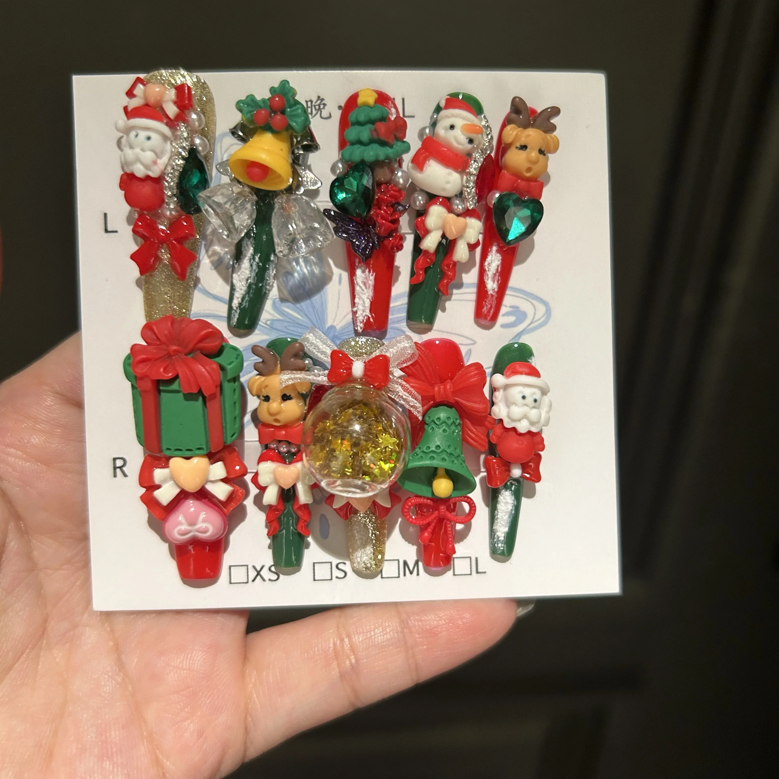 Christmas Party Handmade Nail Patch Nail Patch Nail Cartoon Detachable Beautiful Girl Premium Ins
Christmas Party Handmade Nail Patch Nail Patch Nail Cartoon Detachable Beautiful Girl Premium Ins