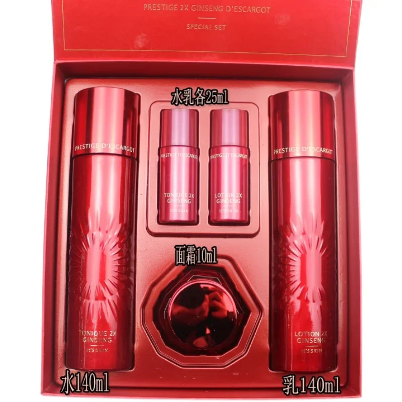 Korean Skin Care Set Red Ginseng Snail Toner Lotion Set Moisturising Brighten Anti-Aging Firming Spot Reduction Original Genuine
Korean Skin Care Set Red Ginseng Snail Toner Lotion Set Moisturising Brighten Anti-Aging Firming Spot Reduction Original Genuine