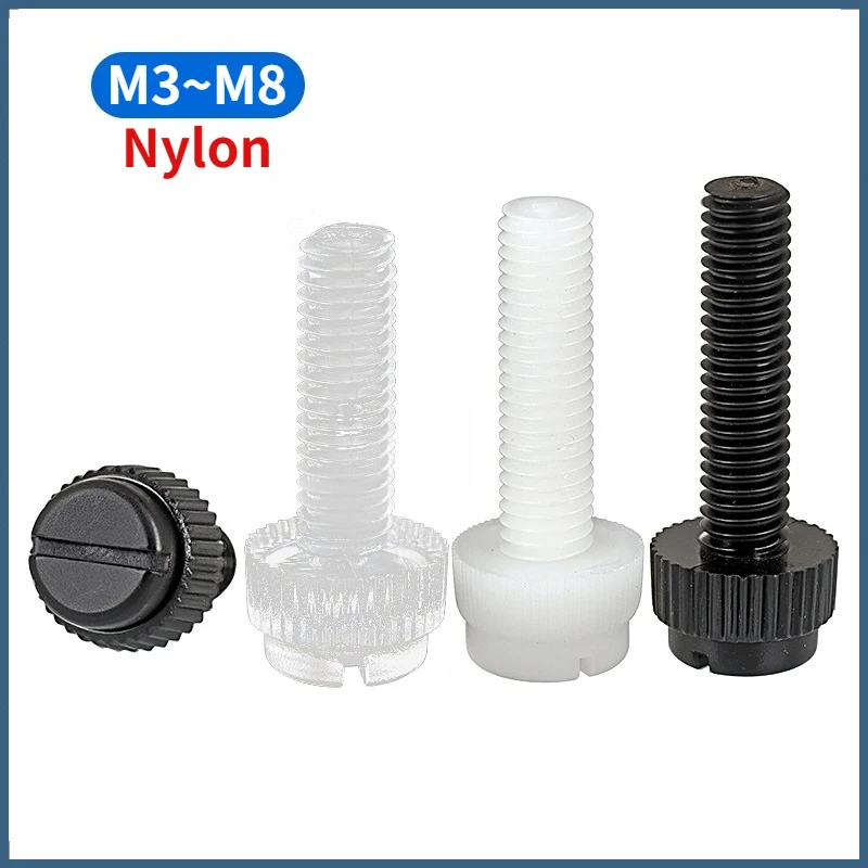 Beicai 10/20/100pcs M3 M4 M5 M6 M8 Acrylic Transparent / White Black Nylon Plastic Knurl Slotted Toolless Thumb Bolt Screw
Beicai 10/20/100pcs M3 M4 M5 M6 M8 Acrylic Transparent / White Black Nylon Plastic Knurl Slotted Toolless Thumb Bolt Screw