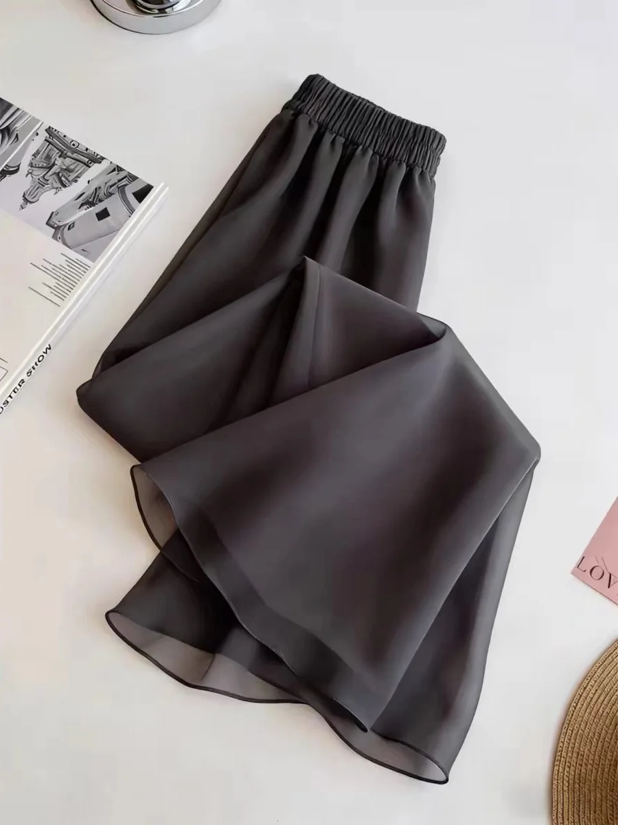 Spring 2026 Women's Comfortable Drapey Elastic Waist Casual Pants Loose Style Wide Leg Pants Versatile Lazy Style Fashionable
Spring 2026 Women's Comfortable Drapey Elastic Waist Casual Pants Loose Style Wide Leg Pants Versatile Lazy Style Fashionable