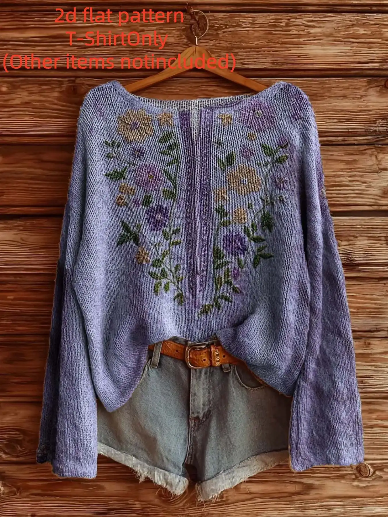 2D Flat Pattern Autumn and Winter Fashion New Style Off-Shoulder Long-Sleeve Women's Top with Floral Pattern Digital Print Trendy Women's Clothing
2D Flat Pattern Autumn and Winter Fashion New Style Off-Shoulder Long-Sleeve Women's Top with Floral Pattern Digital Print Trendy Women's Clothing