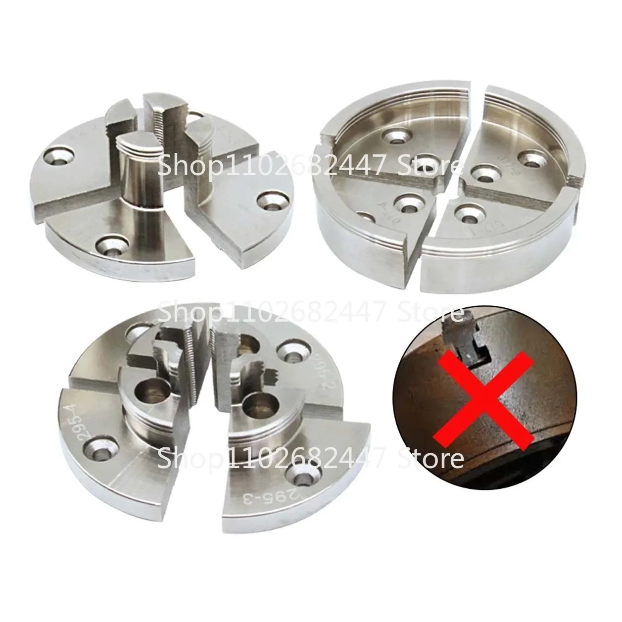 1PC Chrome Plated Step Round Pin Jaw Set Woodworking Turning Accessories for TASP 100mm 4-Jaw Self Centering Wood Lathe Scroll C
1PC Chrome Plated Step Round Pin Jaw Set Woodworking Turning Accessories for TASP 100mm 4-Jaw Self Centering Wood Lathe Scroll C