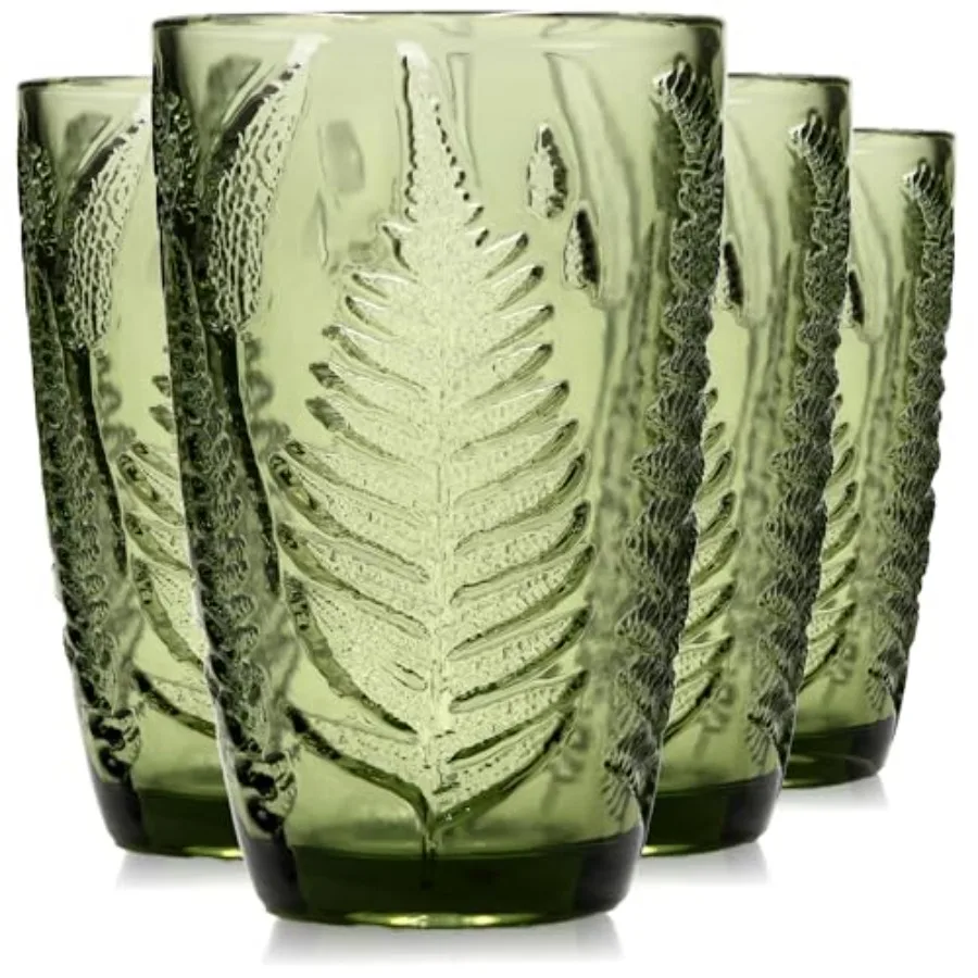 Drinking Glasses Set of, 2 oz Hand-Pressed Vintage Drinking Glasses, Deep Textured Antique Glassware, Fern Embossed Highball Tu
Drinking Glasses Set of, 2 oz Hand-Pressed Vintage Drinking Glasses, Deep Textured Antique Glassware, Fern Embossed Highball Tu