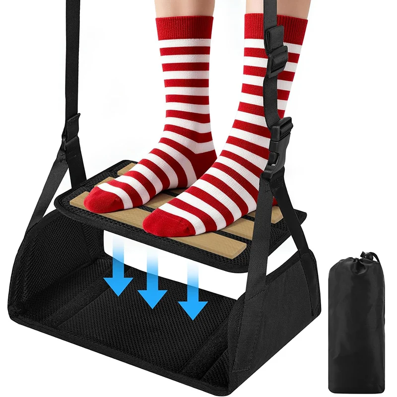 Travel Rest Hammock Airplane Foot Hammock, Foot Rest for Plane Travel Essentials, Store Office Nap Foot Rest
Travel Rest Hammock Airplane Foot Hammock, Foot Rest for Plane Travel Essentials, Store Office Nap Foot Rest
