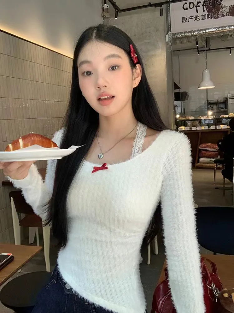 HOUZHOU Kawaii Coquette сексуальные вязаные пуловеры для женщин в Корейском стиле Y2k эстетичный кружевной лоскутный однотонный тонкий свитер E-girl 2024
HOUZHOU Kawaii Coquette сексуальные вязаные пуловеры для женщин в Корейском стиле Y2k эстетичный кружевной лоскутный однотонный тонкий свитер E-girl 2024