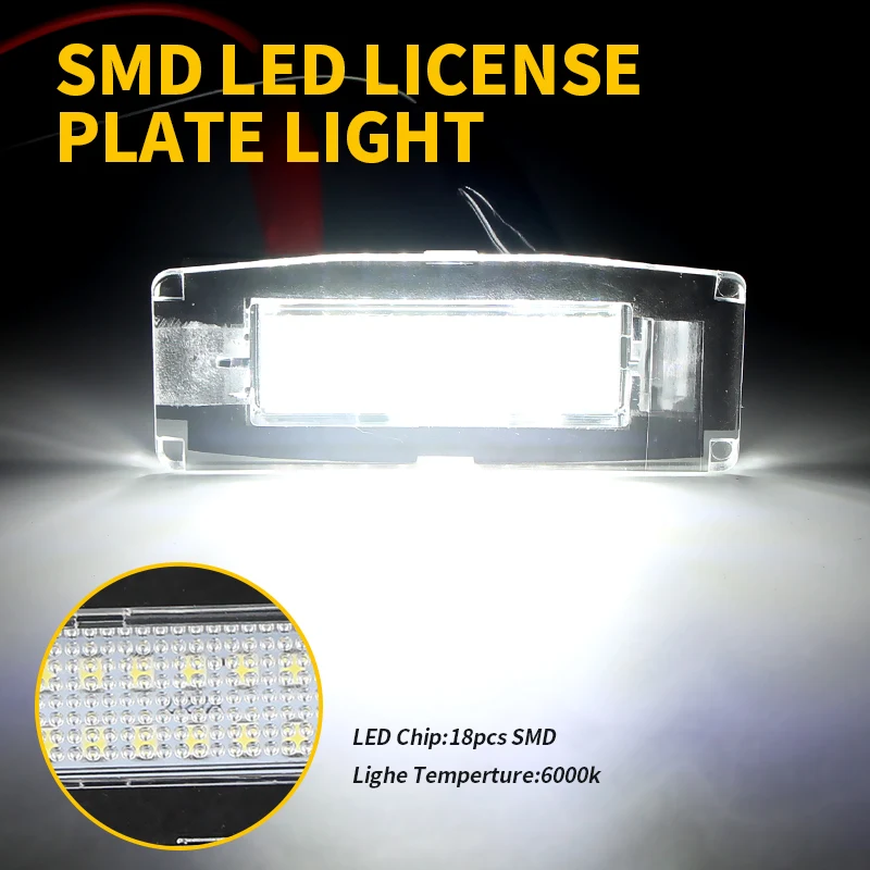 2PCS LED License Plate Lights Canbus For Maserati Ghibli M157 2014 2015 2016 2017-2020 White Number Plate Lamps Car Accessories
2PCS LED License Plate Lights Canbus For Maserati Ghibli M157 2014 2015 2016 2017-2020 White Number Plate Lamps Car Accessories