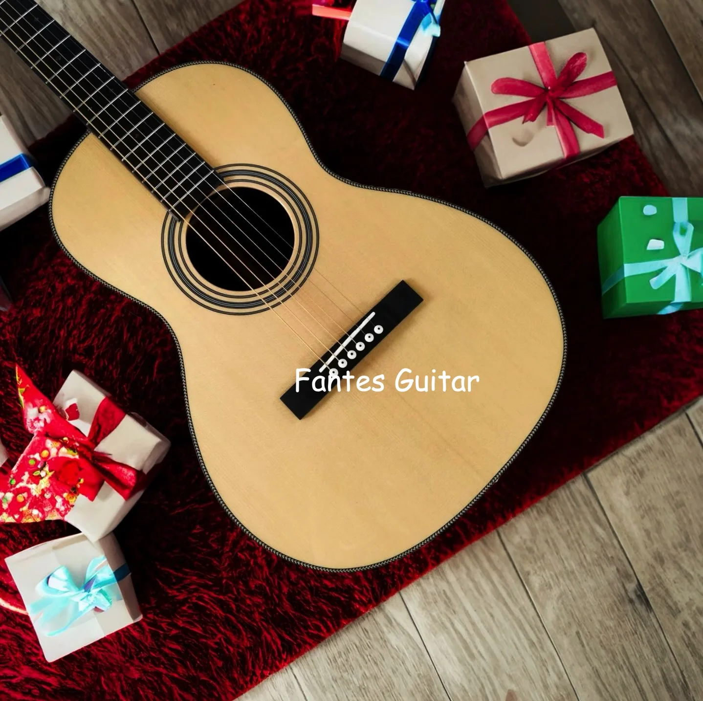 Custom O Style Parlor All Solid Wood Acoustic Guitar with 12 Frets Dovetail Joint Fishbone Binding Slotted Headstock
Custom O Style Parlor All Solid Wood Acoustic Guitar with 12 Frets Dovetail Joint Fishbone Binding Slotted Headstock