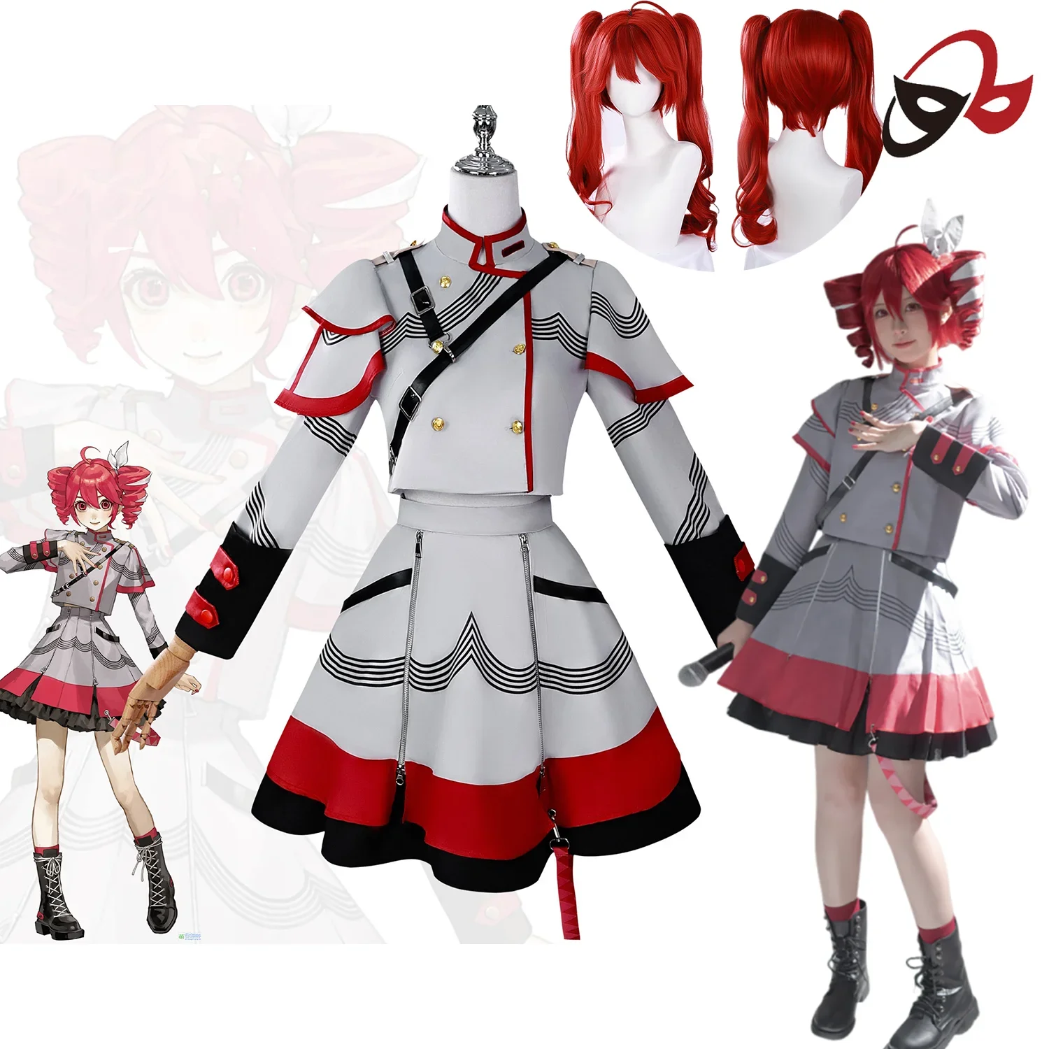Kasane Teto Cosplay Adult Costume Carnival Uniform Halloween Masquerade Party Anime Women Game Character Dress-up
Kasane Teto Cosplay Adult Costume Carnival Uniform Halloween Masquerade Party Anime Women Game Character Dress-up