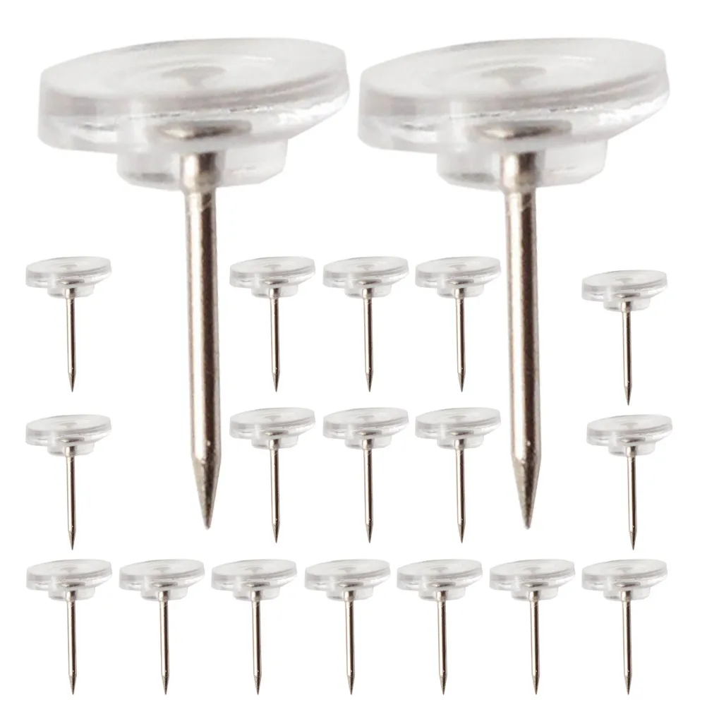 50Pcs Clear Ergonomic Pushpins Flat Thumb Tacks for Cork Board Bulletin Board Map Marking Photo Wall Decoration Poster Wallpaper
50Pcs Clear Ergonomic Pushpins Flat Thumb Tacks for Cork Board Bulletin Board Map Marking Photo Wall Decoration Poster Wallpaper