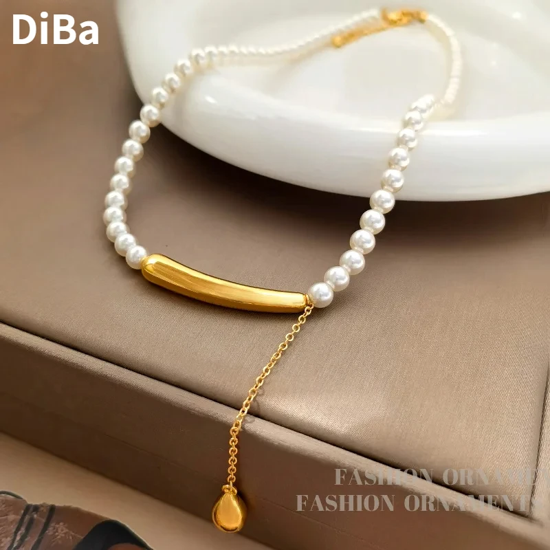 Modern Jewelry Elegant Temperament Simulated Pearl Chain Necklace For Women Wedding Gifts Delicate Design Accessories
Modern Jewelry Elegant Temperament Simulated Pearl Chain Necklace For Women Wedding Gifts Delicate Design Accessories
