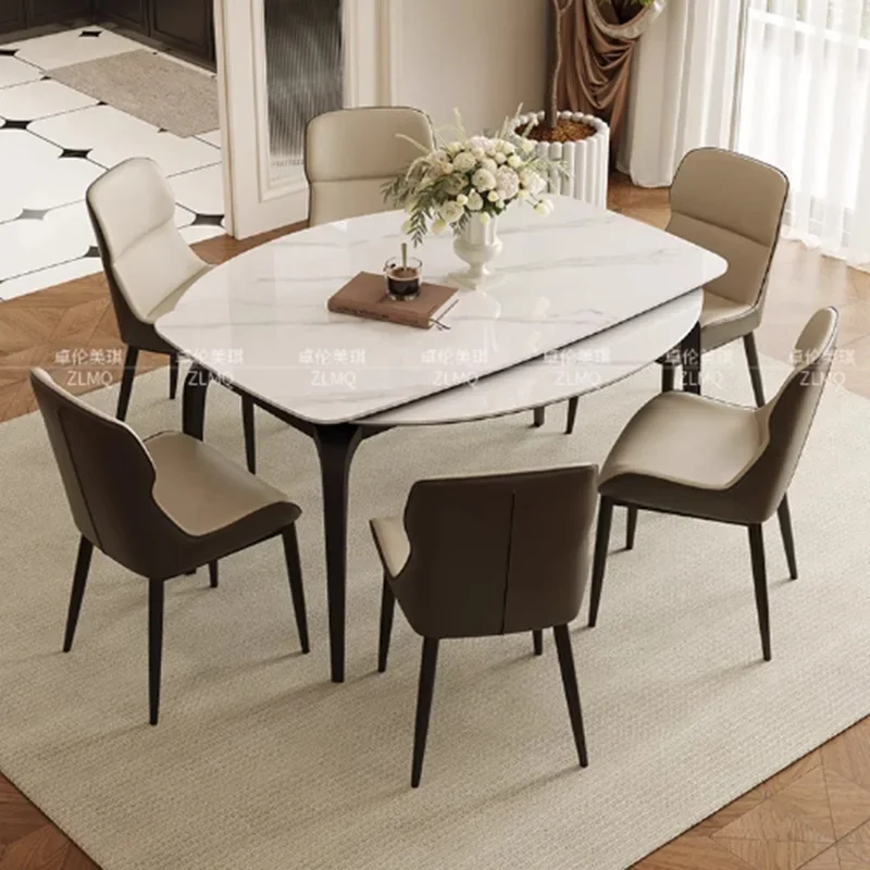 Round Folding Dining Table Kitchen Restaurant Console Wood Dining Table Chairs Modern Designer Mesas De Comedor Home Furniture
Round Folding Dining Table Kitchen Restaurant Console Wood Dining Table Chairs Modern Designer Mesas De Comedor Home Furniture