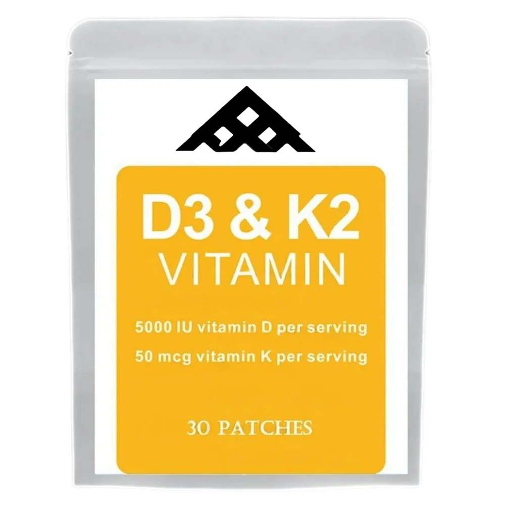 Прозрачные пластыри с витамином D3 и витамином K2 (MK7) поддерживают общие здоровье, 30 пластырей
Прозрачные пластыри с витамином D3 и витамином K2 (MK7) поддерживают общие здоровье, 30 пластырей