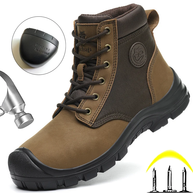 Cowhide Security Boots for Men engineers Work Boots Safety Shoes Men Steel toe Indestructible shoes Puncture-Proof Work Shoes
Cowhide Security Boots for Men engineers Work Boots Safety Shoes Men Steel toe Indestructible shoes Puncture-Proof Work Shoes