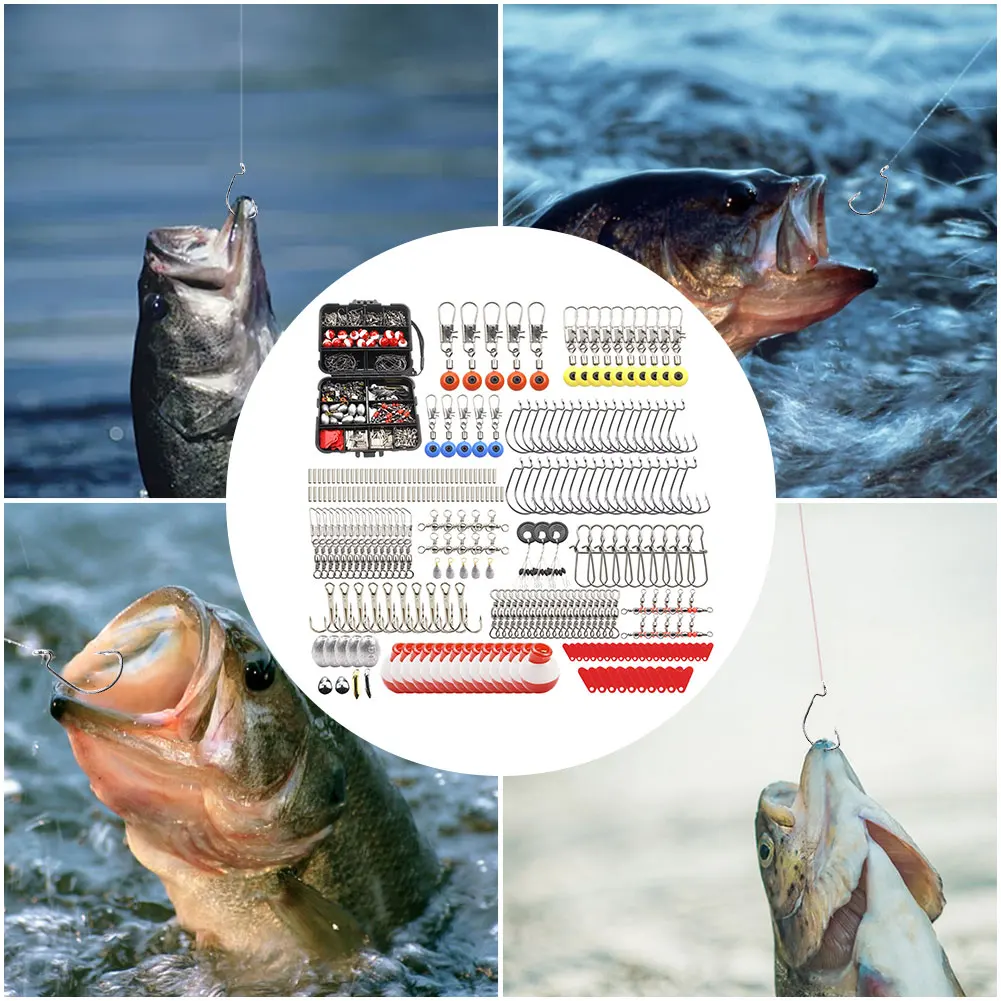 Набор рыболовных принадлежностей из 267 предметов, включая коробку, рыболовные крючки, приманки, грузила, комплект для рыбалки на открытом воздухе, подарок для мужчин
Набор рыболовных принадлежностей из 267 предметов, включая коробку, рыболовные крючки, приманки, грузила, комплект для рыбалки на открытом воздухе, подарок для мужчин