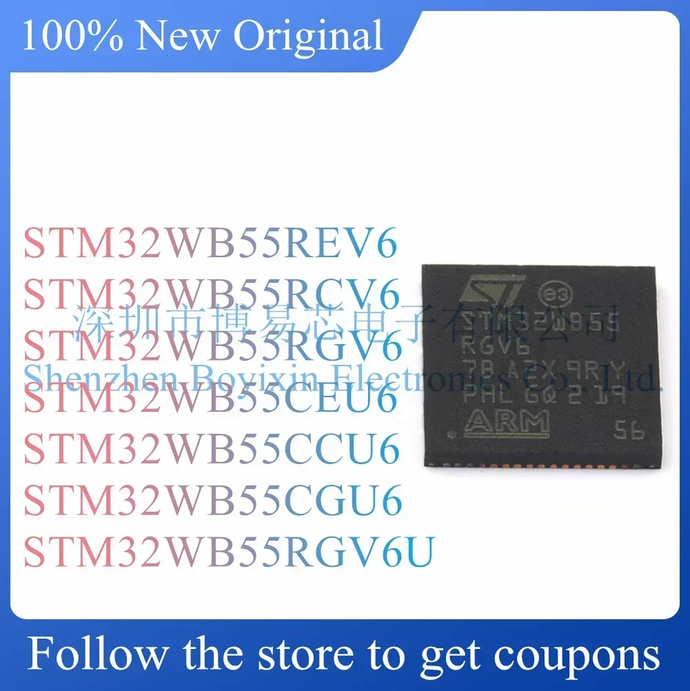 NEW STM32WB55REV6 STM32WB55RCV6 STM32WB55RGV6 STM32WB55CEU6 STM32WB55CCU6 STM32WB55CGU6 STM32WB55RGV6U
NEW STM32WB55REV6 STM32WB55RCV6 STM32WB55RGV6 STM32WB55CEU6 STM32WB55CCU6 STM32WB55CGU6 STM32WB55RGV6U