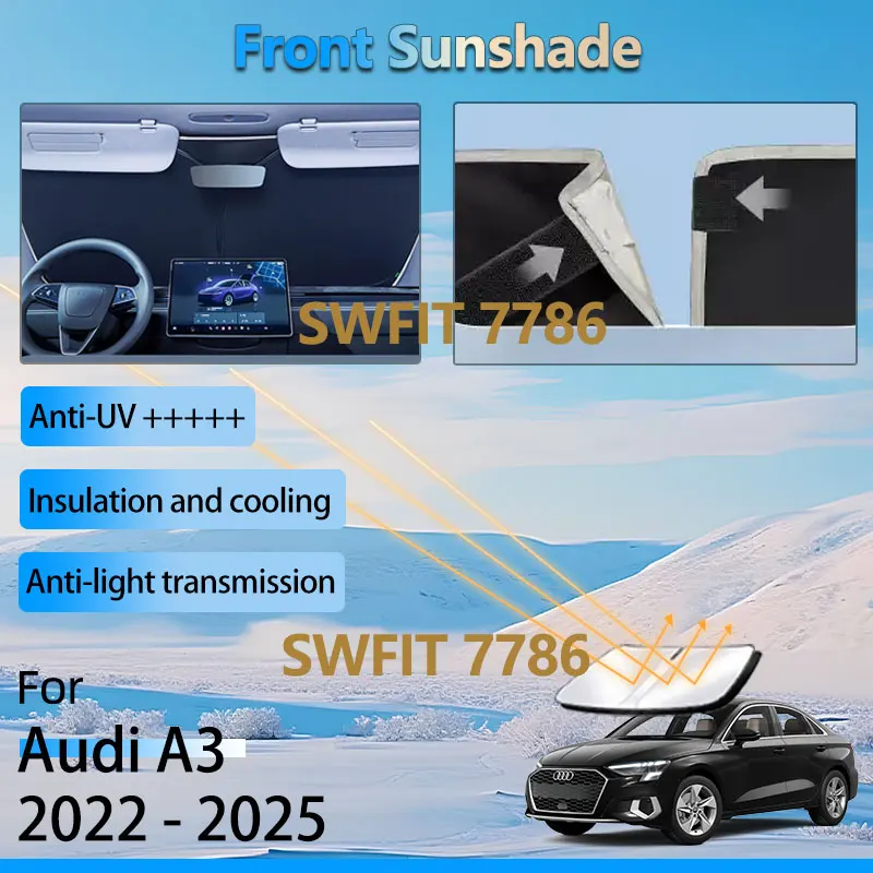 Передний солнцезащитный козырек для Audi A3 8Y Sportback 2022 2023 2024 2025 Аксессуары Козырек на окно Теплоизоляция Водонепроницаемые детали солнцезащитного козырька
Передний солнцезащитный козырек для Audi A3 8Y Sportback 2022 2023 2024 2025 Аксессуары Козырек на окно Теплоизоляция Водонепроницаемые детали солнцезащитного козырька