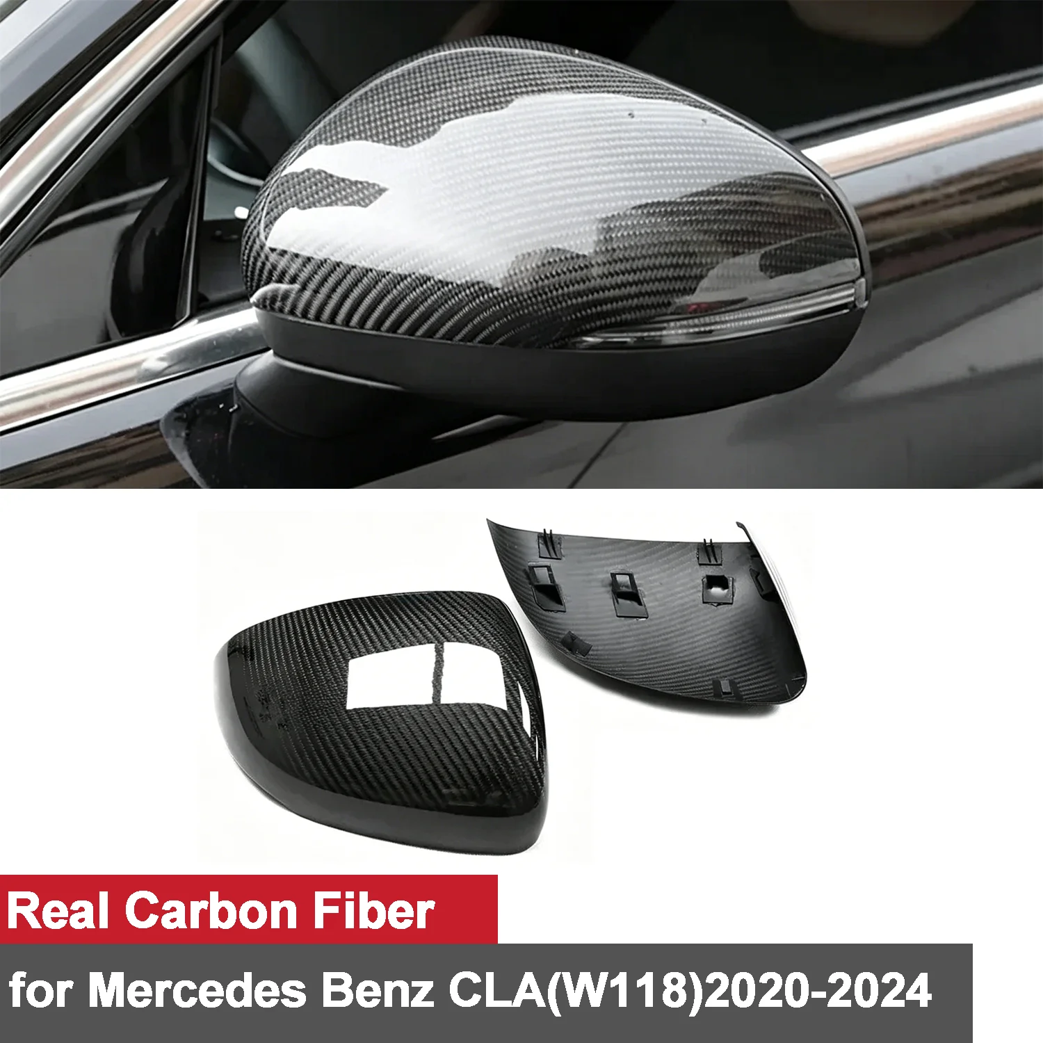 For Mercedes Benz CLA W118 2020-2024 Rearview Mirror Cap Cover Carbon Fiber Side Mirror Shells Frame Case Protector
For Mercedes Benz CLA W118 2020-2024 Rearview Mirror Cap Cover Carbon Fiber Side Mirror Shells Frame Case Protector