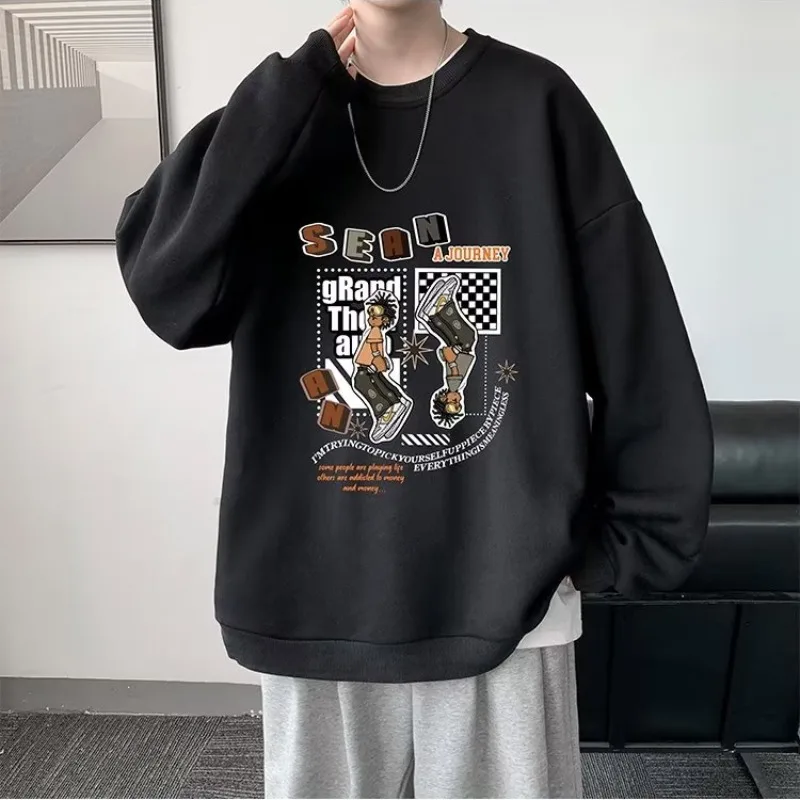 Sweatshirt Casual Pullovers Y2K Men's Sweatshirt Fashion Fleece Loose Thick Pullover Harajuku Loose Sweatshirt Unisex Tops
Sweatshirt Casual Pullovers Y2K Men's Sweatshirt Fashion Fleece Loose Thick Pullover Harajuku Loose Sweatshirt Unisex Tops