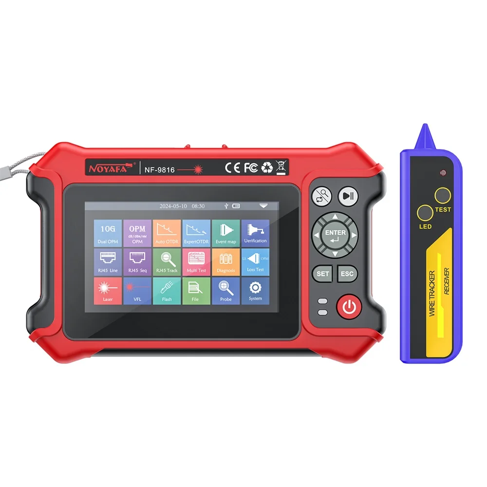 NOYAFA NF-9816 OTDR Expert 10G Dual OPM VFL OLS LS Карта событий 16-в-1 Многофункциональная проверка состояния конца FC/APC Оптоволоконный
NOYAFA NF-9816 OTDR Expert 10G Dual OPM VFL OLS LS Карта событий 16-в-1 Многофункциональная проверка состояния конца FC/APC Оптоволоконный