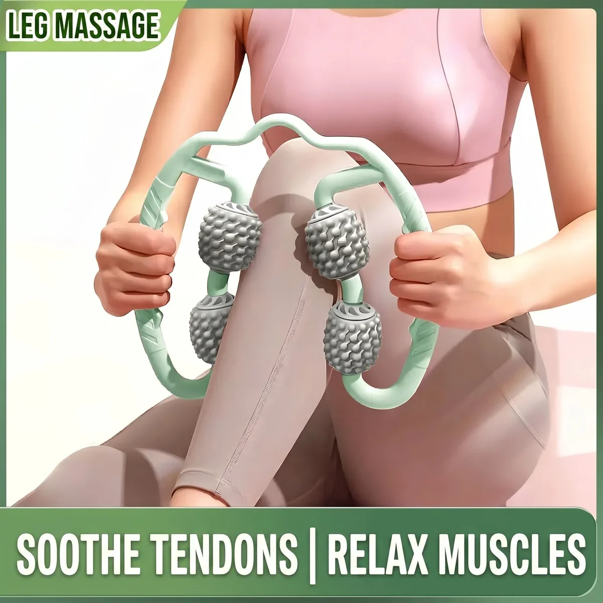 Taiwanese Leg Slimming Magic Tool, Leg Massage Roller with Ring Clamp Design, Calf Massager for Muscle Relaxation & Fatigue Reli
Taiwanese Leg Slimming Magic Tool, Leg Massage Roller with Ring Clamp Design, Calf Massager for Muscle Relaxation & Fatigue Reli