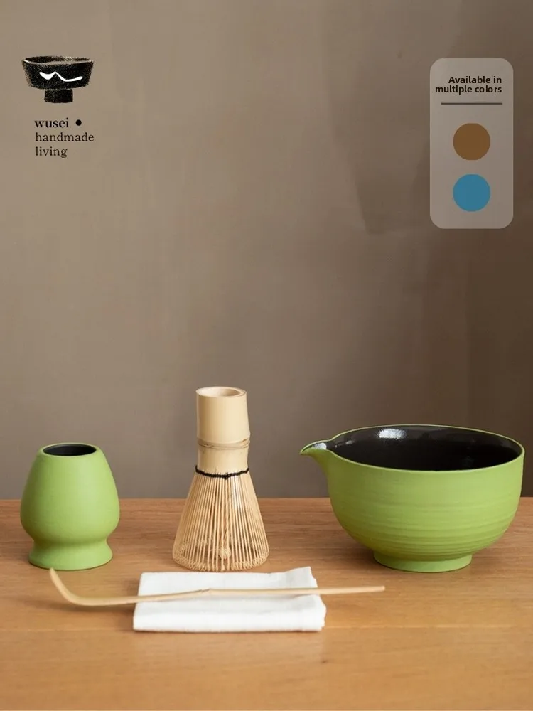 Wusei Ceramic Matcha Kit Beginner Set Tea Ceremony Tools Slow Living Atmosphere Gift Glazed Surface Japanese Style Tea Bowl
Wusei Ceramic Matcha Kit Beginner Set Tea Ceremony Tools Slow Living Atmosphere Gift Glazed Surface Japanese Style Tea Bowl