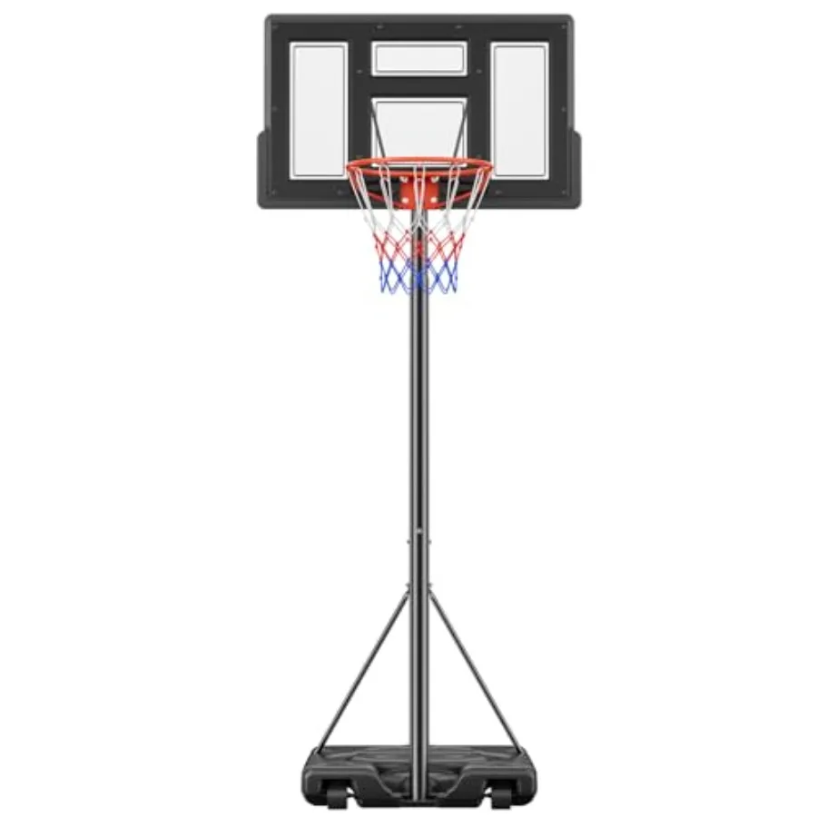 Outdoor portable basketball hoop with adjustable height 6.1-10FT,44-inch shatterproof backboard and shock-absorbent rim, fillab
Outdoor portable basketball hoop with adjustable height 6.1-10FT,44-inch shatterproof backboard and shock-absorbent rim, fillab