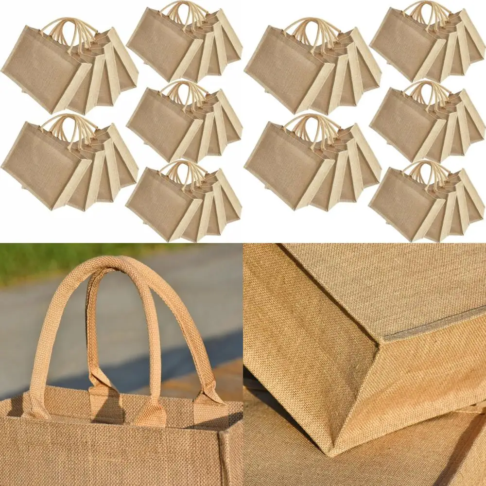 Set of 20 Natural Jute Tote Bags - Eco-friendly Bridesmaid Gifts for Beach Occasions
Set of 20 Natural Jute Tote Bags - Eco-friendly Bridesmaid Gifts for Beach Occasions