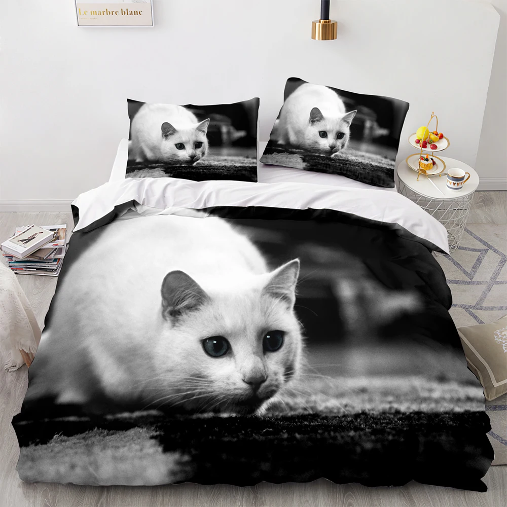 Black cat Bedding Set Single Twin Full Queen King Size Cute cat Bed Set Aldult Kid Bedroom Duvetcover Sets 3D Anime Kawaii 037
Black cat Bedding Set Single Twin Full Queen King Size Cute cat Bed Set Aldult Kid Bedroom Duvetcover Sets 3D Anime Kawaii 037