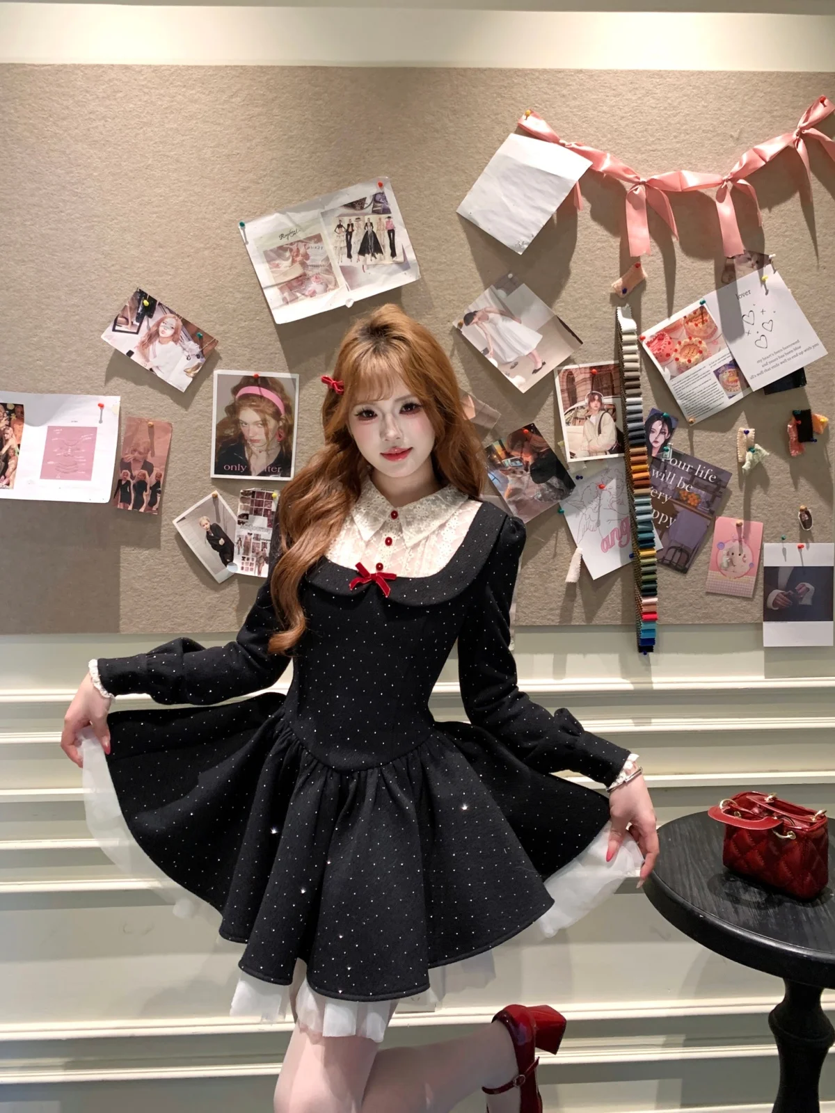 Sweet Musefi Korean Sle Sequin Embellied Princ Skirt Dr Women's Long Sve ort Bounce Polyester Blend
Sweet Musefi Korean Sle Sequin Embellied Princ Skirt Dr Women's Long Sve ort Bounce Polyester Blend