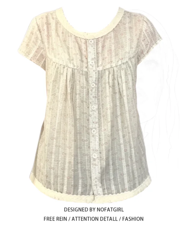 plus Size Floral Print Short Sleeve Women's Shirt Korean Style Versatile Summer Fashionable Top Breathable Polyester Fiber
plus Size Floral Print Short Sleeve Women's Shirt Korean Style Versatile Summer Fashionable Top Breathable Polyester Fiber
