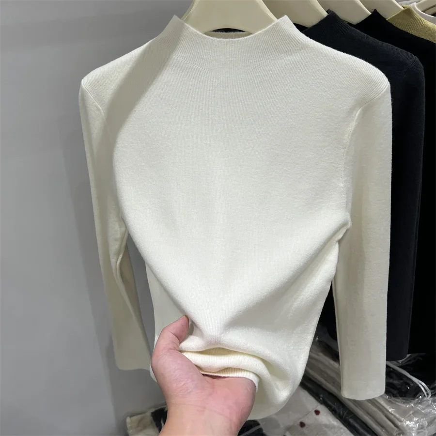 Autumn Winter Fashion Sweater Korean Style Versatile Turtleneck Jumpers Women Solid Color Knitted Soft Pullovers Base Layer Top
Autumn Winter Fashion Sweater Korean Style Versatile Turtleneck Jumpers Women Solid Color Knitted Soft Pullovers Base Layer Top