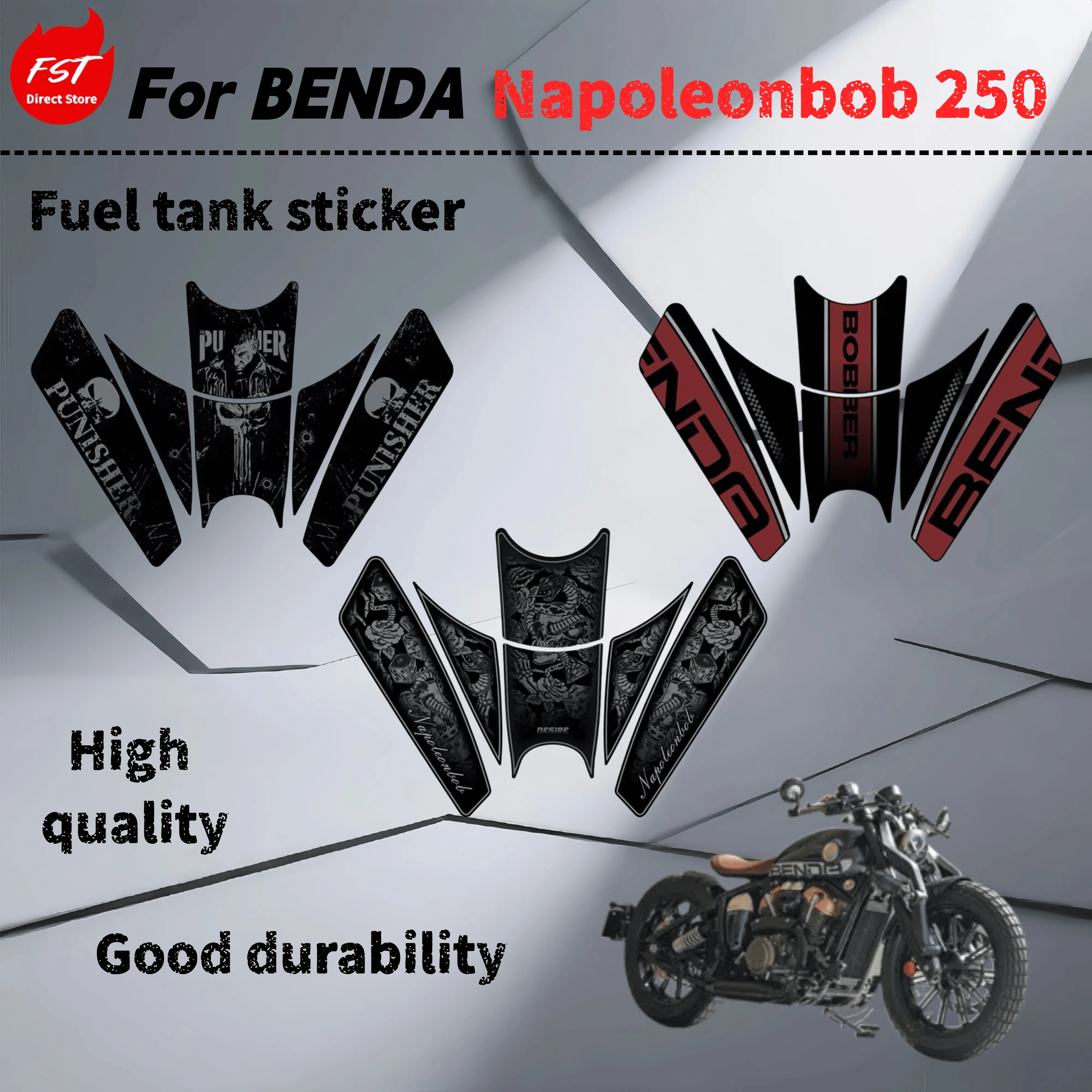For Benda Napoleonbob 250 fuel tank sticker anti-slip patch fishbone patch protective patch anti-abrasion modified accessories
For Benda Napoleonbob 250 fuel tank sticker anti-slip patch fishbone patch protective patch anti-abrasion modified accessories